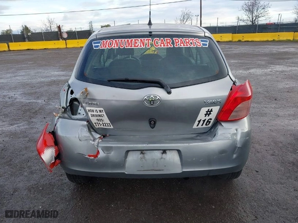 2007 Toyota Yaris with VIN JTDJT923575109042, listed as a IAAI auction lot 41786428 with 229,451 mi miles. Bid and sale history available at carsss.com. Image 6.