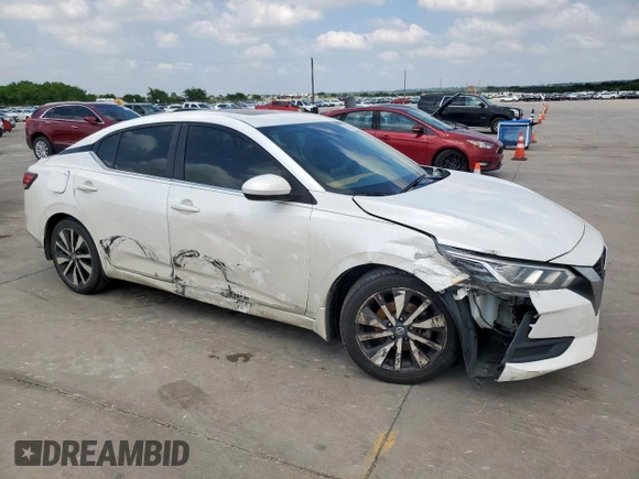 2021 Nissan Sentra SV with VIN 3N1AB8CV8MY324736, listed as a Copart auction lot 59736685 with 139,372 mi miles and Salvage title. Bid and sale history available at DreamBid. Image 4.