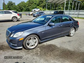 2012 Mercedes-Benz E 350 Luxury with VIN WDDHF5KB1CA520161, listed as a Copart auction lot 60303445 with 185,534 mi miles and Salvage title. Bid and sale history available at DreamBid. Image 1.