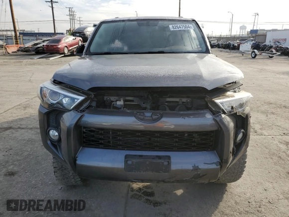 2018 Toyota 4Runner SR5 with VIN JTEBU5JR7J5606564, listed as a Copart auction lot 82647504 with 149,936 mi miles and Salvage Title. Bid and sale history available at carsss.com. Image 5.