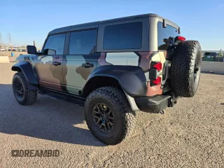 2022 Ford Bronco Raptor with VIN 1FMEE5JR6NLA50100, listed as a Copart auction lot 76635584 with 4,654 mi miles and Salvage Title. Bid and sale history available at carsss.com. Image 3.