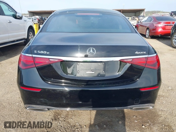 2024 Mercedes-Benz S 580e with VIN W1K6G6KB2RA261358, listed as a IAAI auction lot 41921261 with 10,845 mi miles and . Bid and sale history available at DreamBid. Image 17.