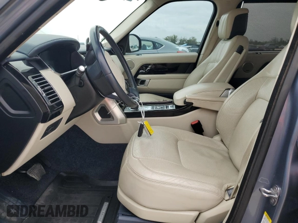 2018 Land Rover Range Rover z VIN SALGS5RE8JA507544, wystawiony jako Copart lot #48494155 z przebiegiem 96 628 mil mil oraz Czysty tytuł • Clean title. Historia ofert i sprzedaży dostępna na DreamBid. Obrazek 7.