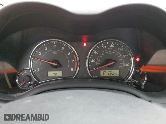 2012 Toyota Corolla L with VIN 5YFBU4EEXCP044820, listed as a Copart auction lot 51020175 with 119,293 mi miles and Salvage Title. Bid and sale history available at carsss.com. Image 9.