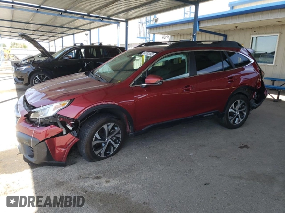 2021 Subaru Outback Limited with VIN 4S4BTANC5M3188233, listed as a Copart auction lot 58752495 with 73,973 mi miles and Salvage title. Bid and sale history available at DreamBid. Image 1.