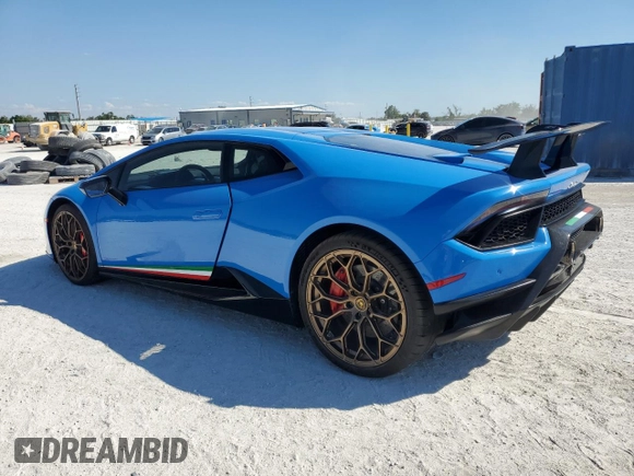 2018 Lamborghini Huracan z VIN ZHWUD4ZF2JLA08437, wystawiony jako Copart lot #50956455 z przebiegiem 7412 mil mil oraz Nie do naprawy. Historia ofert i sprzedaży dostępna na DreamBid. Obrazek 2.