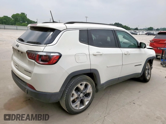 2020 Jeep Compass Limited z VIN 3C4NJCCB4LT122675, wystawiony jako Copart lot #57493495 z przebiegiem 71 533 mil mil oraz Czysty tytuł • Clean title. Historia ofert i sprzedaży dostępna na DreamBid. Obrazek 3.