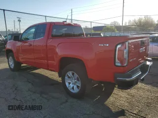 2015 GMC Canyon 4WD SLE with VIN 1GTH6BE38F1183778, listed as a Copart auction lot 53371055 with 28,723 mi miles and Salvage Title. Bid and sale history available at carsss.com. Image 2.