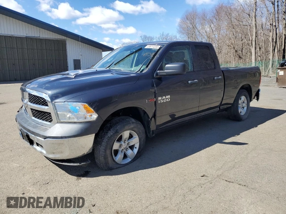 2018 Ram 1500 Tradesman z VIN 1C6RR7FM7JS273045, wystawiony jako Copart lot #49614095 z przebiegiem 68 568 mil mil oraz Czysty tytuł • Clean title. Historia ofert i sprzedaży dostępna na DreamBid. Obrazek 1.
