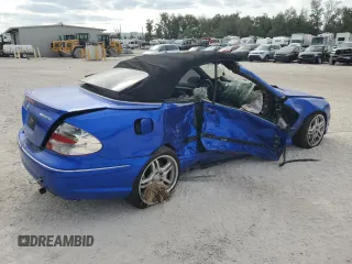 2005 Mercedes-Benz CLK-Class AMG with VIN WDBTK76G55T048893, listed as a Copart auction lot 80762754 with 0 mi miles and Salvage Title. Bid and sale history available at carsss.com. Image 3.
