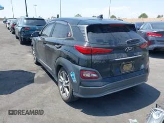 2020 Hyundai Kona Limited with VIN KM8K33AG7LU058922, listed as a IAAI auction lot 42173849 with 53,914 mi miles and . Bid and sale history available at DreamBid. Image 3.