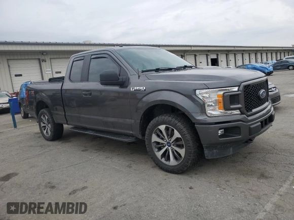 2019 Ford F-150 XL with VIN 1FTEX1EP9KKC47098, listed as a Copart auction lot 60653275 with 104,823 mi miles and Salvage title. Bid and sale history available at DreamBid. Image 4.