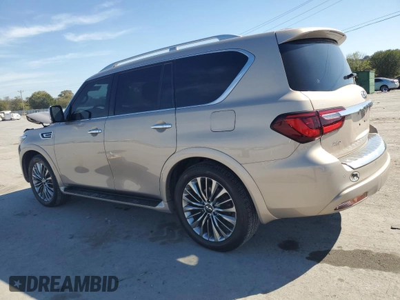 2021 Infiniti QX80 SENSORY with VIN JN8AZ2BE0M9268602, listed as a Copart auction lot 71947824 with 46,269 mi miles and Salvage Title. Bid and sale history available at carsss.com. Image 2.