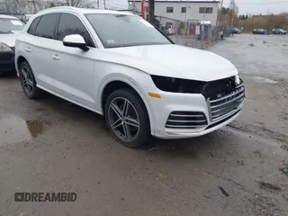 2020 Audi SQ5 Premium Plus with VIN WA1B4AFYXL2040461, listed as a IAAI auction lot 41878047 with 88,875 mi miles and . Bid and sale history available at DreamBid. Image 1.