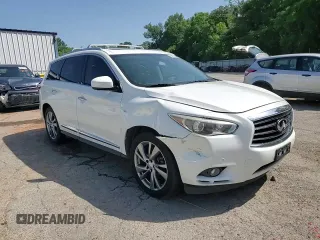 2014 Infiniti QX60 with VIN 5N1AL0MN8EC545432, listed as a Copart auction lot 63091435 with 156,113 mi miles and Salvage title. Bid and sale history available at DreamBid. Image 14.