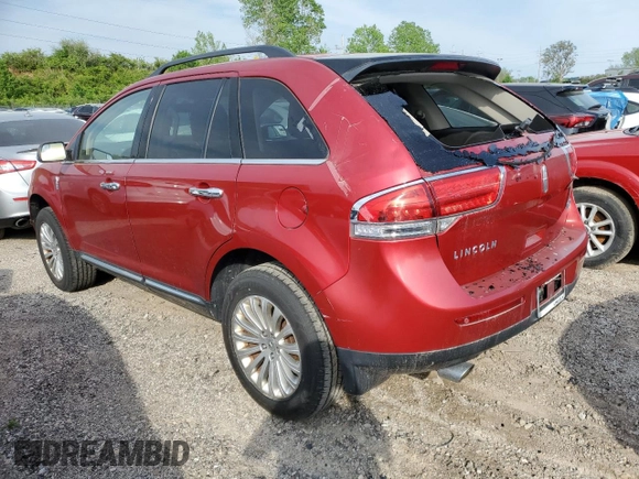 2012 Lincoln MKX with VIN 2LMDJ6JK9CBL05601, listed as a Copart auction lot 49788364 with 159,263 mi miles and Salvage Title. Bid and sale history available at carsss.com. Image 2.