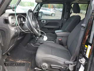 2020 Jeep Wrangler Unlimited Sahara with VIN 1C4HJXEN0LW213643, listed as a Copart auction lot 53343675 with 95,373 mi miles and Salvage title. Bid and sale history available at DreamBid. Image 7.