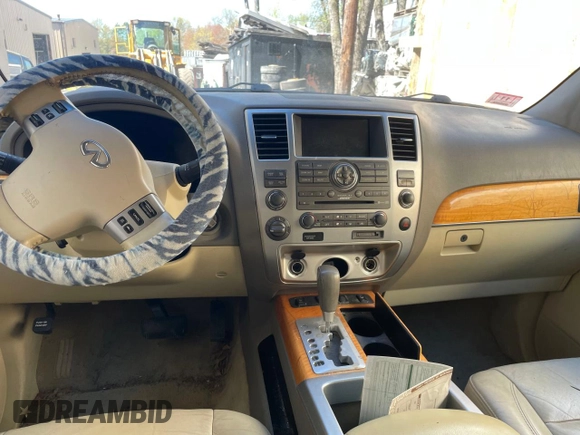2008 Infiniti QX56 with VIN 5N3AA08C88N902137, listed as a Copart auction lot 56256955 with Not Provided miles and Clean Title. Bid and sale history available at DreamBid. Image 9.