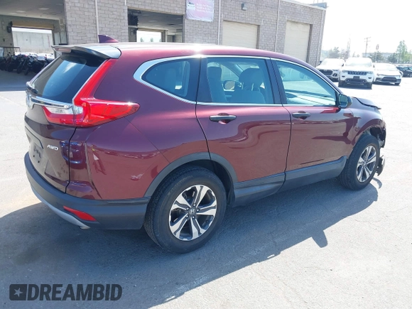 2017 Honda CR-V LX with VIN 2HKRW6H30HH215304, listed as a IAAI auction lot 42185578 with 62,958 mi miles and . Bid and sale history available at DreamBid. Image 4.