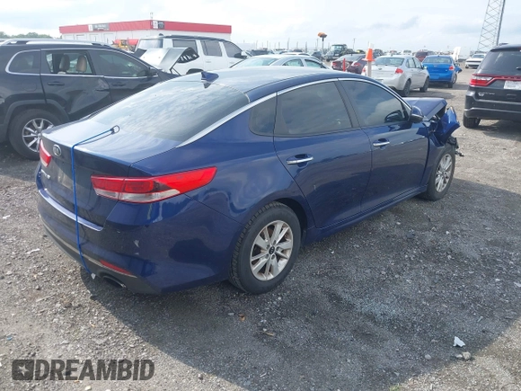 2018 Kia Optima LX with VIN 5XXGT4L37JG207956, listed as a IAAI auction lot 42121234 with 167,632 mi miles. Bid and sale history available at carsss.com. Image 4.