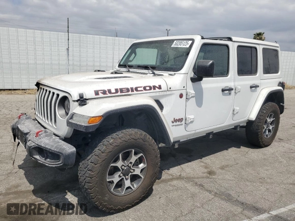 2020 Jeep Wrangler Unlimited Rubicon с VIN 1C4HJXFN7LW126286, выставлен на аукционе Copart как лот 50205125 с пробегом Не указан миль и Списание • Salvage title. История ставок и продаж доступна на DreamBid. Изображение 1.