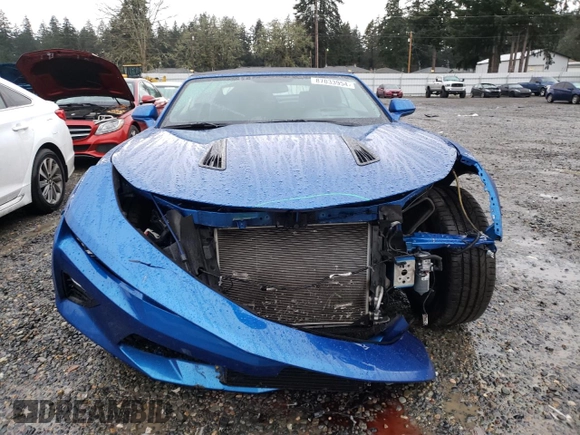 2017 Chevrolet Camaro 2SS with VIN 1G1FH3D76H0130722, listed as a Copart auction lot 87033954 with 35,600 mi miles and Salvage title. Bid and sale history available at DreamBid. Image 5.