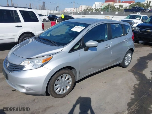 2015 Nissan Versa Note S with VIN 3N1CE2CPXFL418955, listed as a IAAI auction lot 41725154 with 114,901 mi miles. Bid and sale history available at carsss.com. Image 2.