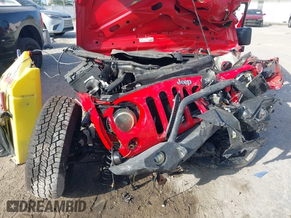 2015 Jeep Wrangler Unlimited Sport with VIN 1C4BJWDG4FL694005, listed as a IAAI auction lot 41971529 with Not provided miles and . Bid and sale history available at DreamBid. Image 6.