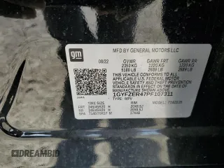 2023 Cadillac XT4 FWD Sport with VIN 1GYFZER47PF107311, listed as a Copart auction lot 87583565 with 26,585 mi miles and Salvage title. Bid and sale history available at DreamBid. Image 15.