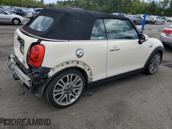 2017 MINI Convertible Cooper S с VIN WMWWG9C5XH3C80635, выставлен на аукционе Copart как лот 56167715 с пробегом 79 485 миль миль и Списание • Salvage title. История ставок и продаж доступна на DreamBid. Изображение 3.