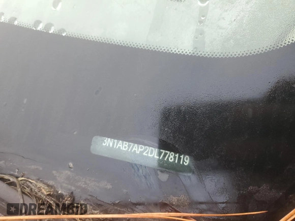 2013 Nissan Sentra S with VIN 3N1AB7AP2DL778119, listed as a Copart auction lot 65835614 with 99,623 mi miles and Salvage Title. Bid and sale history available at DreamBid. Image 14.