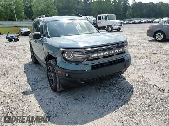 2021 Ford Bronco Sport Big Bend with VIN 3FMCR9B62MRA91007, listed as a Copart auction lot 53842295 with 59,535 mi miles and Salvage title. Bid and sale history available at DreamBid. Image 14.