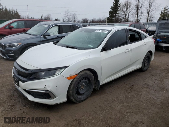 2021 Honda Civic Sedan EX with VIN 2HGFC2F72MH016625, listed as a Copart auction lot 47678435 with 175,797 mi miles and Salvage Title. Bid and sale history available at carsss.com. Image 1.