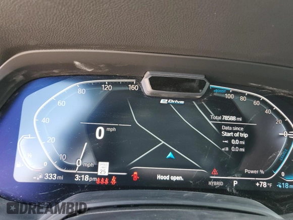 2021 BMW X5 xDrive45e with VIN 5UXTA6C08M9F62790, listed as a Copart auction lot 53031415 with 78,588 mi miles and Salvage title. Bid and sale history available at DreamBid. Image 9.