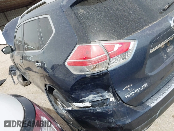 2016 Nissan Rogue S with VIN KNMAT2MT0GP637970, listed as a IAAI auction lot 41823757 with 128,657 mi miles and . Bid and sale history available at DreamBid. Image 3.