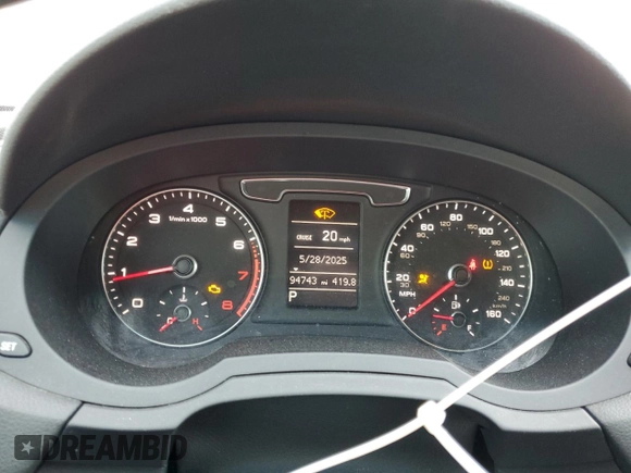 2018 Audi Q3 Premium with VIN WA1BCCFS4JR019085, listed as a Copart auction lot 57676375 with 94,743 mi miles and Salvage title. Bid and sale history available at DreamBid. Image 9.
