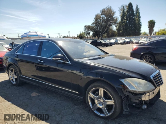 2008 Mercedes-Benz S 550 with VIN WDDNG71XX8A206492, listed as a Copart auction lot 48831245 with 205,849 mi miles and Salvage Title. Bid and sale history available at DreamBid. Image 4.