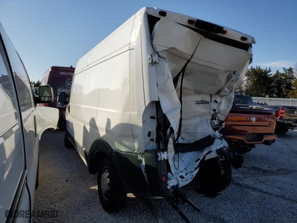 2023 Ram ProMaster Cargo Van with VIN 3C6LRVDG6PE519604, listed as a Copart auction lot 88875925 with 133,511 mi miles and Salvage Title. Bid and sale history available at carsss.com. Image 2.