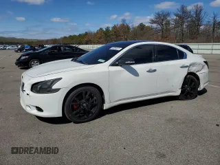 2013 Nissan Maxima S with VIN 1N4AA5AP2DC812324, listed as a Copart auction lot 52056625 with 138,494 mi miles and Salvage Title. Bid and sale history available at DreamBid. Image 1.