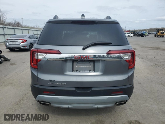 2021 GMC Acadia SLT with VIN 1GKKNML4XMZ126713, listed as a Copart auction lot 51087375 with 53,266 mi miles and Salvage Title. Bid and sale history available at DreamBid. Image 6.