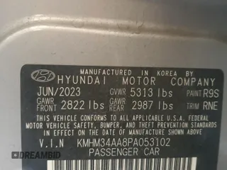 2023 Hyundai Ioniq 6 SEL z VIN KMHM34AA8PA053102, wystawiony jako Copart lot #66253384 z przebiegiem 10 485 mil mil oraz Szkoda całkowita • Salvage title. Historia ofert i sprzedaży dostępna na DreamBid. Obrazek 14.