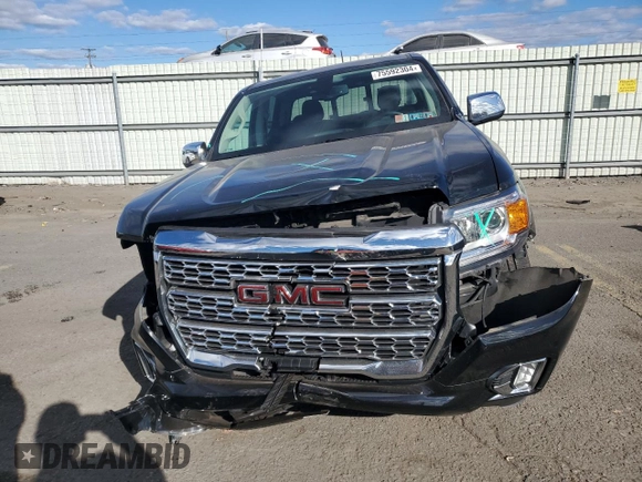 2022 GMC Canyon 4WD Denali with VIN 1GTG6EEN5N1133658, listed as a Copart auction lot 75592304 with 34,715 mi miles and Salvage Title. Bid and sale history available at carsss.com. Image 5.