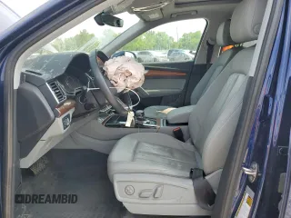 2022 Audi Q5 S line Premium with VIN WA1GAAFY6N2071689, listed as a Copart auction lot 59636025 with 19,969 mi miles and Salvage title. Bid and sale history available at DreamBid. Image 7.