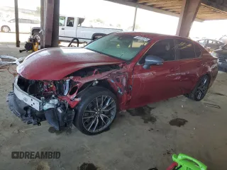 2016 Lexus GS F with VIN JTHBP1BL5GA000998, listed as a Copart auction lot 82873574 with 30,140 mi miles and Salvage Title. Bid and sale history available at carsss.com. Image 1.