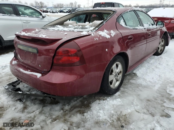 2004 Pontiac Grand Prix GT1 with VIN 2G2WP522X41364426, listed as a Copart auction lot 88272105 with 273,606 mi miles and Salvage Title. Bid and sale history available at carsss.com. Image 3.