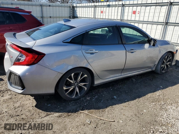 2017 Honda Civic Sedan Si with VIN 2HGFC1E55HH705459, listed as a Copart auction lot 46240865 with 68,571 mi miles and Salvage Title. Bid and sale history available at carsss.com. Image 3.