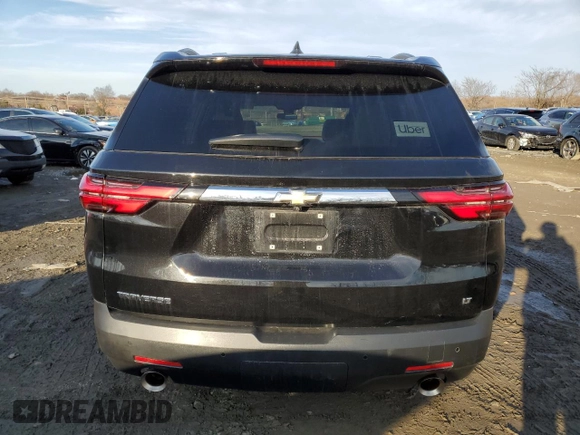 2022 Chevrolet Traverse LT Leather with VIN 1GNERHKW9NJ133781, listed as a Copart auction lot 44631045 with 74,068 mi miles and Salvage Title. Bid and sale history available at carsss.com. Image 6.