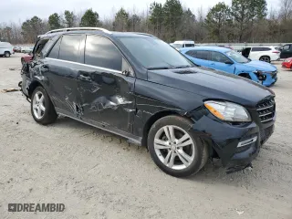 2015 Mercedes-Benz M-Class ML 350 with VIN 4JGDA5HB8FA529972, listed as a Copart auction lot 49161125 with 0 mi miles and Salvage Title. Bid and sale history available at carsss.com. Image 4.