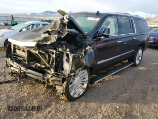 2016 Cadillac Escalade ESV Platinum z VIN 1GYS4KKJ5GR269934, wystawiony jako Copart lot #87259434 z przebiegiem Nie podano mil oraz Szkoda całkowita • Salvage title. Historia ofert i sprzedaży dostępna na DreamBid. Obrazek 1.