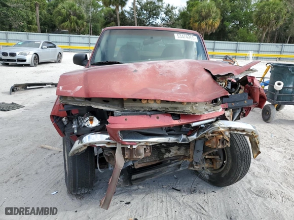2002 Ford Ranger XL with VIN 1FTYR10D22TA24609, listed as a Copart auction lot 53474265 with 166,355 mi miles and Salvage Title. Bid and sale history available at carsss.com. Image 5.